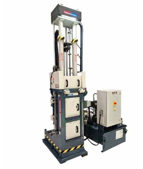 A vertical hydraulic broaching machine